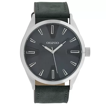 ΡΟΛΟΙ OOZOO  C10023 OOZOO Timepieces Grey Leather Strap