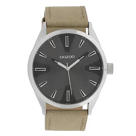 ΡΟΛΟΙ OOZOO  C10021 OOZOO Timepieces Beige Leather Strap
