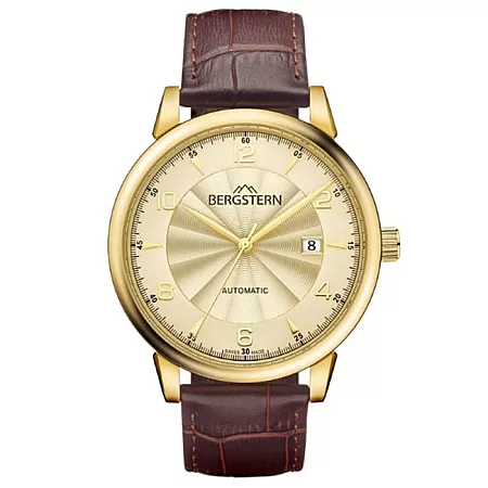 ΡΟΛΟΙ BERGSTERN B048G227 BERGSTERN Harmony Automatic Brown Leather Strap
