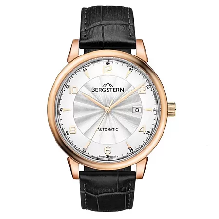 ΡΟΛΟΙ BERGSTERN  B048G228 BERGSTERN Harmony Automatic Black Leather Strap
