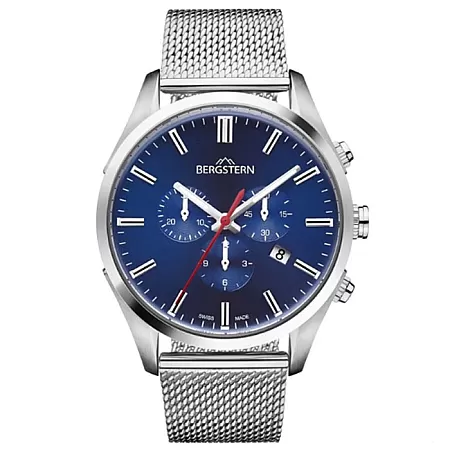ΡΟΛΟΙ BERGSTERN  B050G239 BERGSTERN Harmony Chronograph Silver Stainless Steel Bracelet
