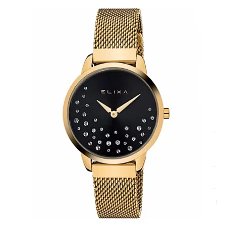 ΡΟΛΟΙ ELIXA  E121-L493 ELIXA Beauty Crystals Gold Stainless Steel Bracelet