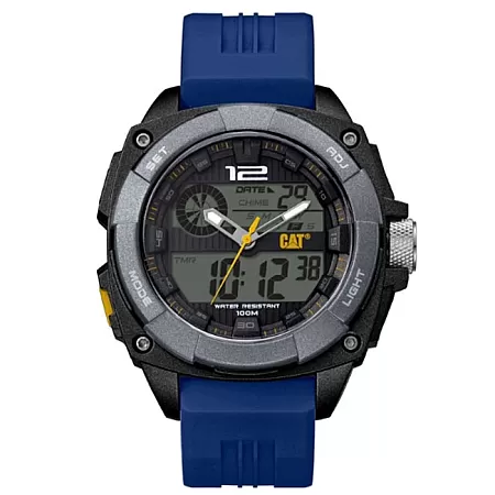 ΡΟΛΟΙ CATERPILLAR MD15526122 CATERPILLAR Ana-Digitized Chronograph Blue Silicone Strap