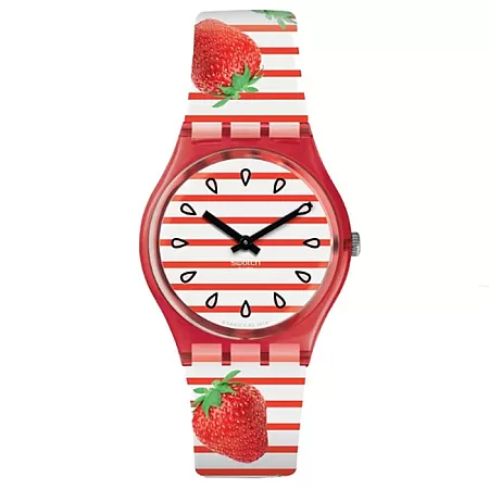 ΡΟΛΟΙ SWATCH GR177 SWATCH Toile Fraisee Multicolor Silicone Strap