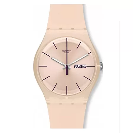 ΡΟΛΟΙ SWATCH SUOT700 SWATCH Rose Rebel Rose Rubber Strap