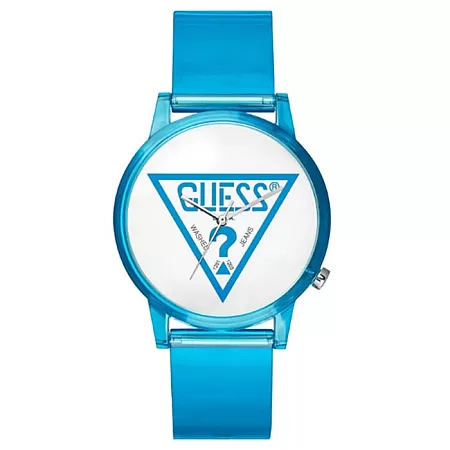 ΡΟΛΟΙ GUESS  V1018M5 GUESS Ladies Blue Silicone Strap