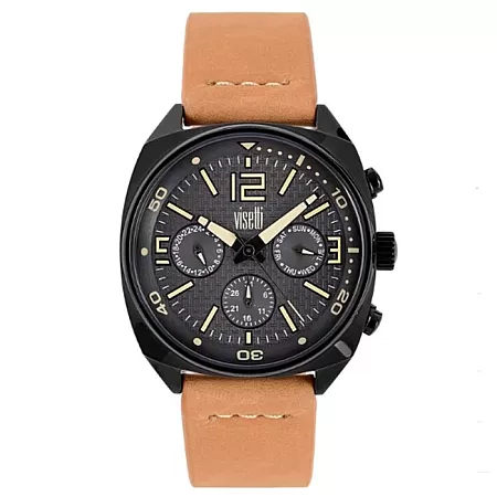 ΡΟΛΟΙ VISETTI  ZE-637BK VISETTI Geronimo Brown Leather Strap