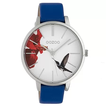 ΡΟΛΟΙ OOZOO  C10183 OOZOO Timepieces Limited Blue Leather Strap