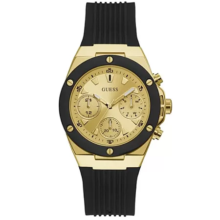 ΡΟΛΟΙ GUESS  GW0030L2 GUESS Ladies Black Rubber Strap