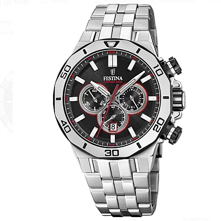 ΡΟΛΟΙ FESTINA F20448/4 FESTINA Chronograph Silver Stainless Steel Bracelet