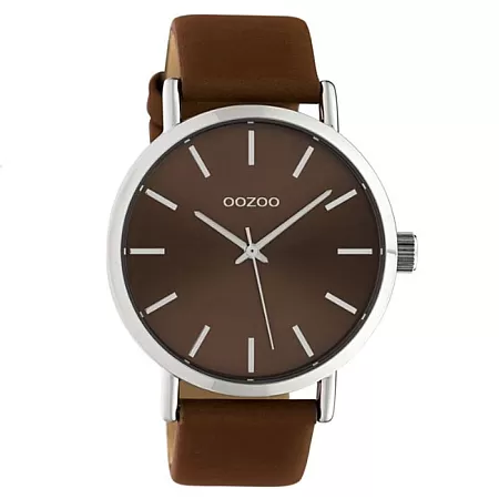 ΡΟΛΟΙ OOZOO C10450 OOZOO Timepieces Brown Leather Strap