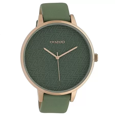 ΡΟΛΟΙ OOZOO C10407 OOZOO Timepieces Green Leather Strap