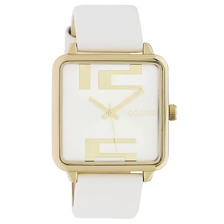 ΡΟΛΟΙ OOZOO  C10360 OOZOO Timepieces White Leather Strap