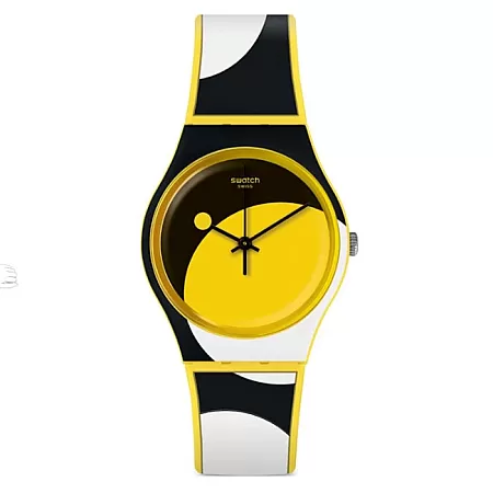ΡΟΛΟΙ SWATCH GJ139 SWATCH D-form Two Tone Silicone Strap