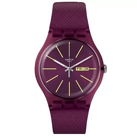ΡΟΛΟΙ SWATCH SUOR709 SWATCH Winery Bordeaux Silicone Strap