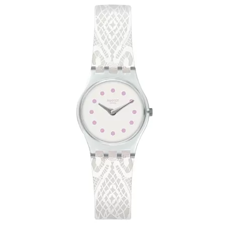 ΡΟΛΟΙ SWATCH  LK394 SWATCH Dentellina Two Tone Silicone Strap