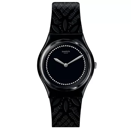 ΡΟΛΟΙ SWATCH GB320 SWATCH Dentelle Crystals Black Silicone Strap