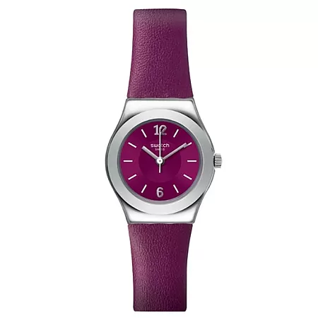 ΡΟΛΟΙ SWATCH YSS330 SWATCH Justwine Purple Leather Strap