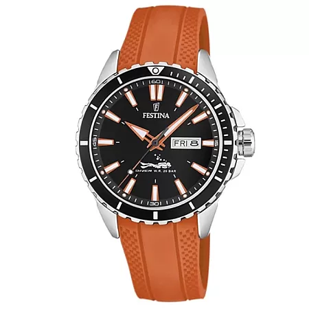 ΡΟΛΟΙ FESTINA F20378/5 FESTINA Diver Orange Rubber Bracelet