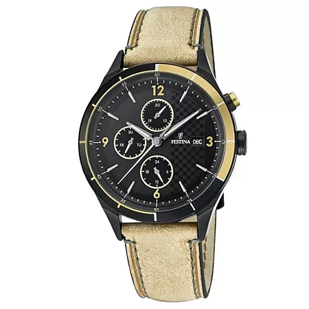 ΡΟΛΟΙ FESTINA  F16994/1 FESTINA Beige Leather Bracelet