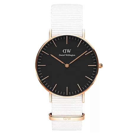 ΡΟΛΟΙ DANIEL WELLINGTON DW00100310 DANIEL WELLINGTON Classic Dover White Fabric Strap