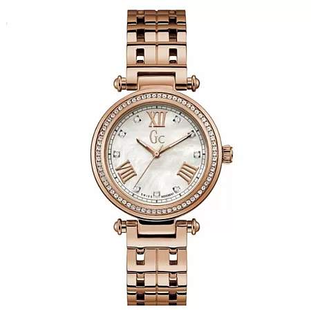 ΡΟΛΟΙ GUESS COLLECTION  Y46003L1MF GUESS Collection Ladies Crystals Rose Gold Stainless Steel Bracelet