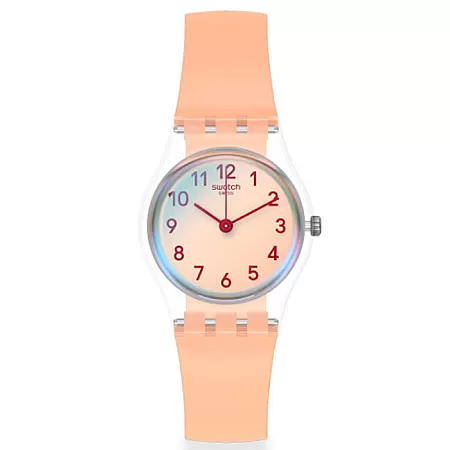 ΡΟΛΟΙ SWATCH LK395 SWATCH Casual Pink Salmon Rubber Strap