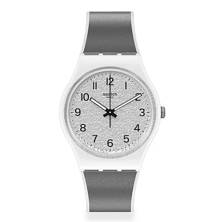 ΡΟΛΟΙ SWATCH GW211 SWATCH Icy Gum Grey Silicone Strap