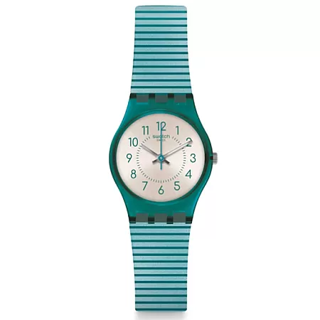 ΡΟΛΟΙ SWATCH LS117 SWATCH Lady Blush Kissed Green Silicone Strap