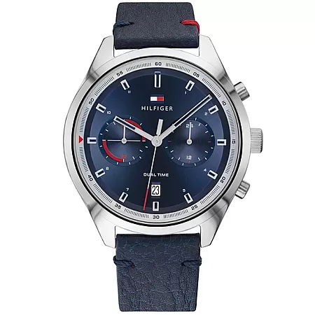 ΡΟΛΟΙ TOMMY HILFIGER 1791728 Tommy HILFIGER Bennett Blue Leather Strap