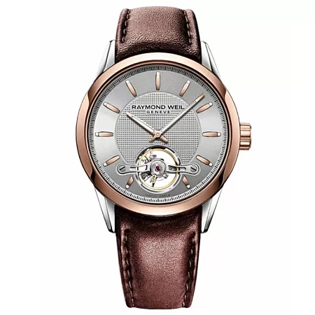 Ρολόι RAYMOND WEIL 2780-SP5-65001L RAYMOND WEIL Freelancer Automatic Brown Leather Strap