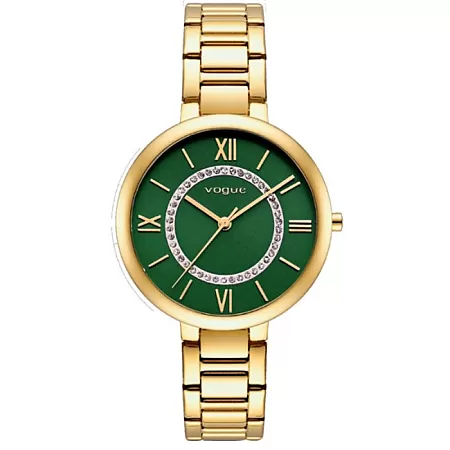 ΡΟΛΟΙ VOGUE 814642 VOGUE Mini Twist Crystals Gold Stainless Steel Bracelet