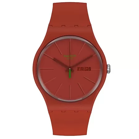 ΡΟΛΟΙ SWATCH SO29R700 SWATCH Gents Red Vremja Red Plastic Strap