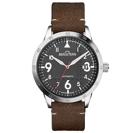 ΡΟΛΟΙ BERGSTERN B057G262 BERGSTERN Harmony Automatic Brown Leather Strap