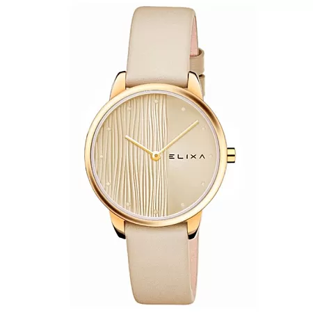 ΡΟΛΟΙ ELIXA E142-L631 ELIXA Finesse Beige Leather Strap