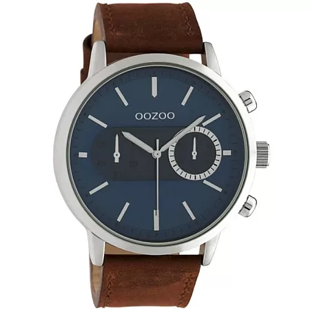 ΡΟΛΟΙ OOZOO C10670 OOZOO Timepieces Brown Leather Strap