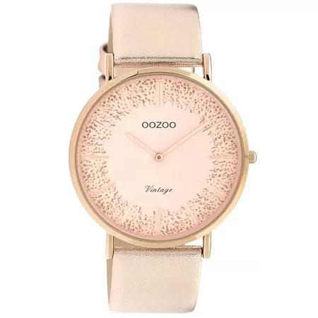 ΡΟΛΟΙ OOZOO C20127 OOZOO Vintage Rose Gold Leather Strap
