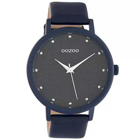 ΡΟΛΟΙ OOZOO C10658  OOZOO Timepieces Blue Leather Strap