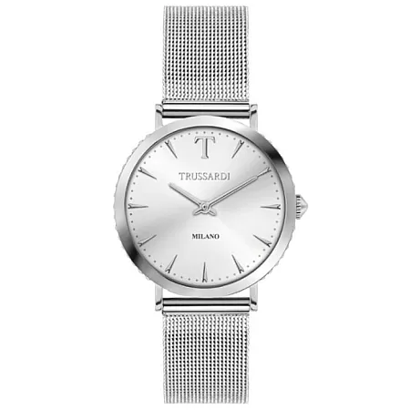 ΡΟΛΟΙ TRUSSARDI  R2453140502 TRUSSARDI T-Motif Crystals Silver Stainless Steel Bracelet