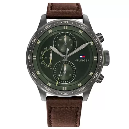 ΡΟΛΟΙ TOMMY HILFIGER 1791809 Tommy HILFIGER Trent Brown Leather Strap