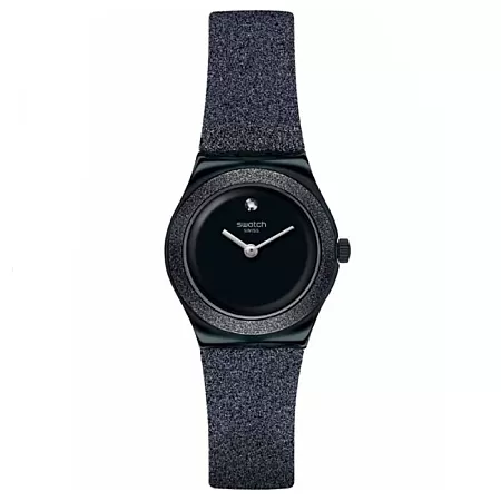 ΡΟΛΟΙ SWATCH YSB101 SWATCH Irony Lost Moon Crystals Black Combined Materials Strap