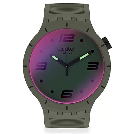 ΡΟΛΟΙ SWATCH SO27M105 Swatch Big Bold Futuristic Green Silicone Strap