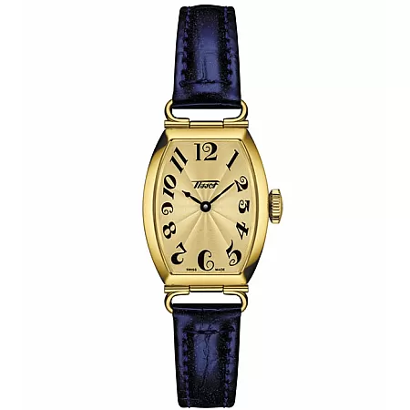 ΡΟΛΟΙ TISSOT T1281093602200 TISSOT Heritage Porto Small Lady Blue Leather Strap
