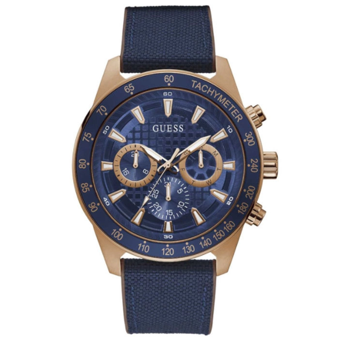 ΡΟΛΟΙ GUESS  GW0206G2 GUESS Magnitude Blue Rubber Strap