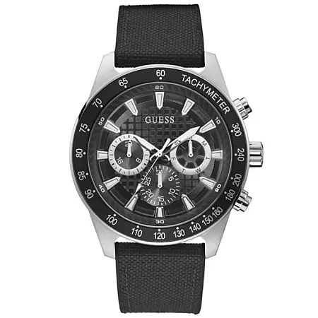 ΡΟΛΟΙ GUESS  GW0206G1 GUESS Magnitude Black Rubber Strap