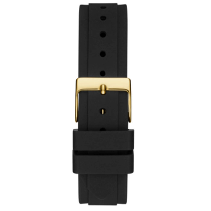 ΡΟΛΟΙ GUESS GW0113L1 GUESS Solstice Crystals Black Rubber Strap