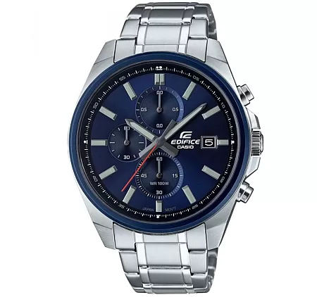 ΡΟΛΟΙ CASIO EFV-610DB-2AVUEF CASIO Edifice Silver Stainless Steel Bracelet