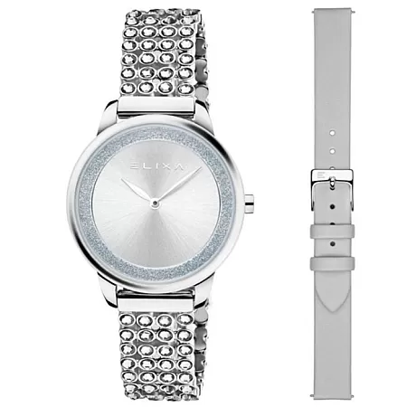 ΡΟΛΟΙ ELIXA E143-L634-K1 ELIXA Beauty Silver Stainless Steel Bracelet Gift Set