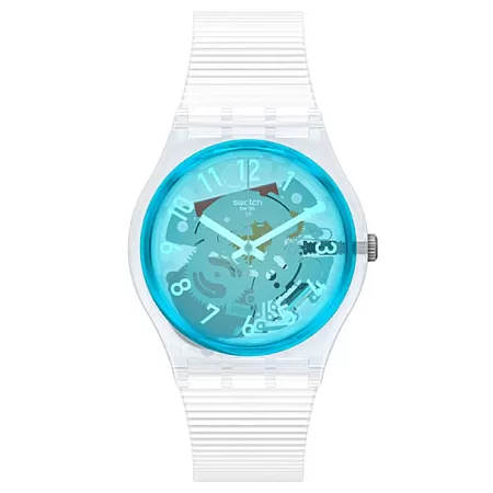 ΡΟΛΟΙ SWATCH GW215 SWATCH Monthly Drops Retro-Bianco Silicone Strap