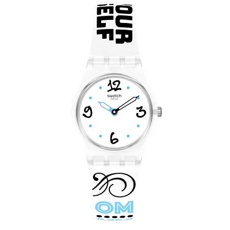 ΡΟΛΟΙ SWATCH LW171 SWATCH Monthly Drops Bluefeather Silicone Strap